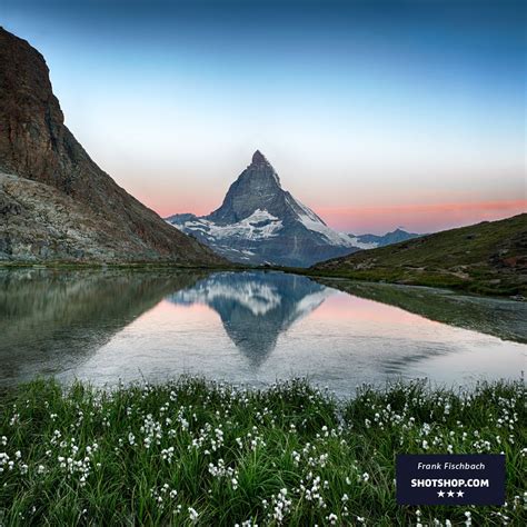 Reflection Of Mount Matterhorn In Stellisee Switzerland Zermatt