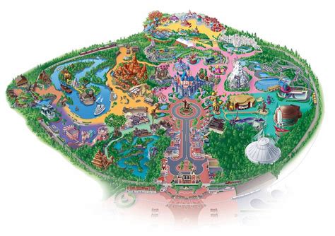disneyland map | Disneyland restaurants, Disneyland, Disneyland map