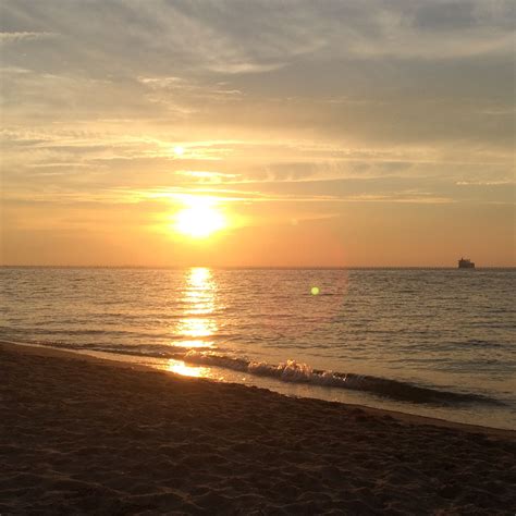 End Of Another Day On The Beach Sunset In Virginia Beach At Cape Story