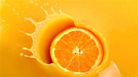 Orange Fruit On Juice Hd Orange Aesthetic Wallpapers Hd