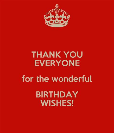 Thank You Everyone For The Wonderful Birthday Wishes Poster James