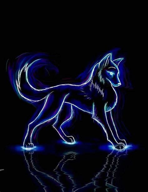 Wallpapers Neon Wolf Wolf Wallpaperspro