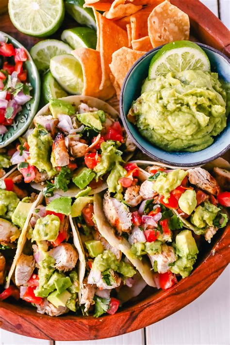 Grilled Chicken Tacos With Guacamole Modern Honey