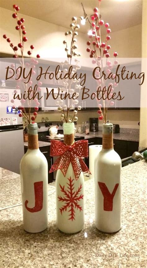 So here are some bottles hanging spider that can be used to make that decoration more. Gorgeous DIY Holiday Crafting with Wine Bottles | Wine ...
