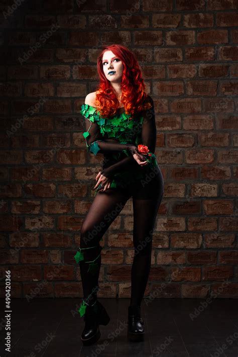Poison Ivy Comics Character Cosplay Halloween Costume Young Sexy