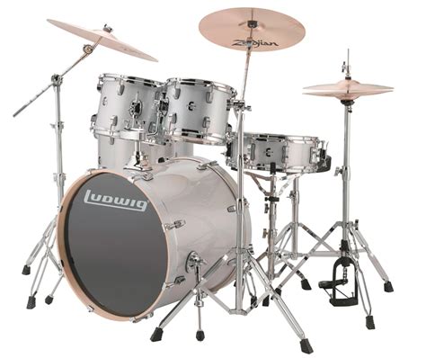 Ludwig Lcew22028 Element Evolution 5 Piece Drum Kit Whardwarecymbal