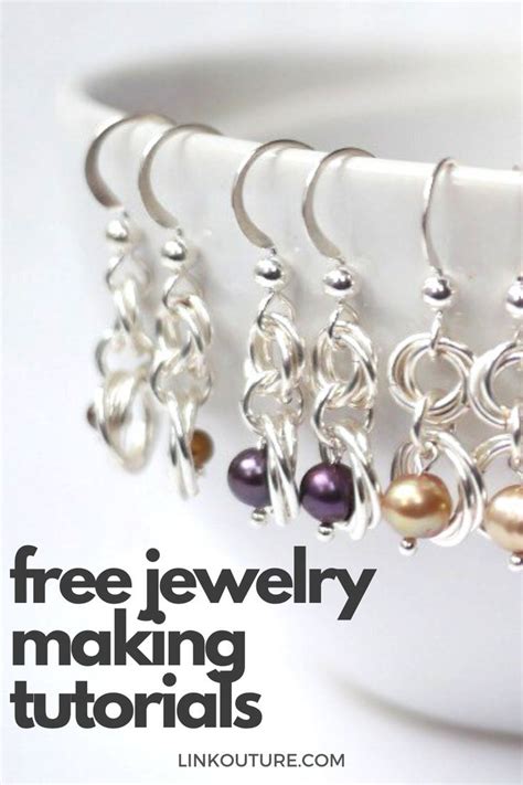 Free Jewelry Making Tutorials For Beginners Linkouture In 2020 Free