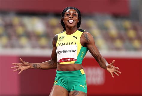 Jamaican Sprinter Elaine Thompson Herah Wins Historic Double Double In Track