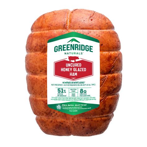 Greenridge Uncured Honey Glazed Ham