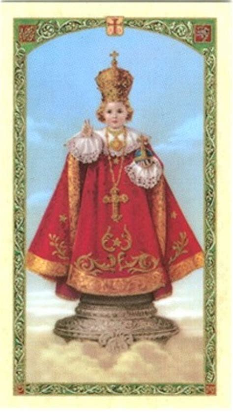 Sisters Of Carmel Infant Of Prague Christmas Holy Card