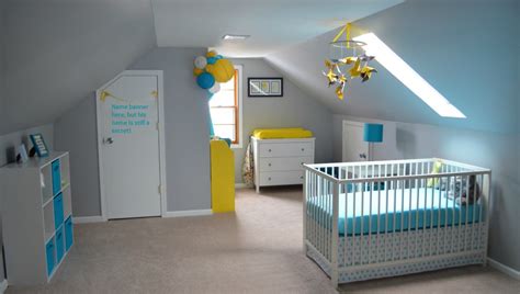 1920 x 1152 jpeg 290 кб. Baby Boy's Yellow, Grey, and Teal Attic Nursery - Project ...
