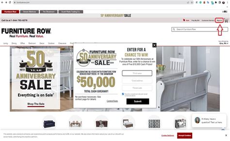 How to make Furniture Row credit card payment?