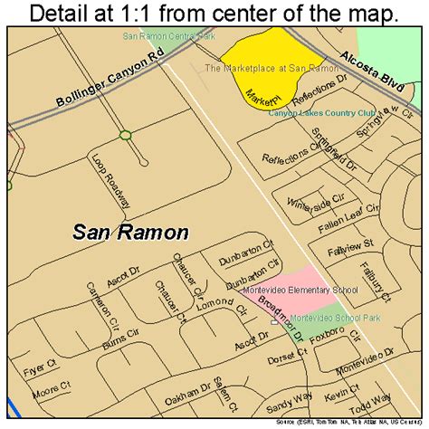 San Ramon Zip Code Map Map