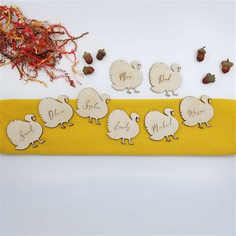 Thanksgiving Name Cards Thanksgiving Table Place Cards Etsy