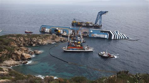Ship Wreck Photos Costa Concordia Disaster One Year On National