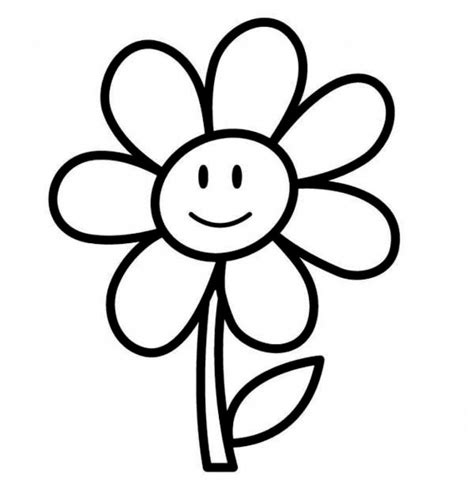 Press and dry flowers and make crafts. Flowers Drawing For Kids | Free download on ClipArtMag