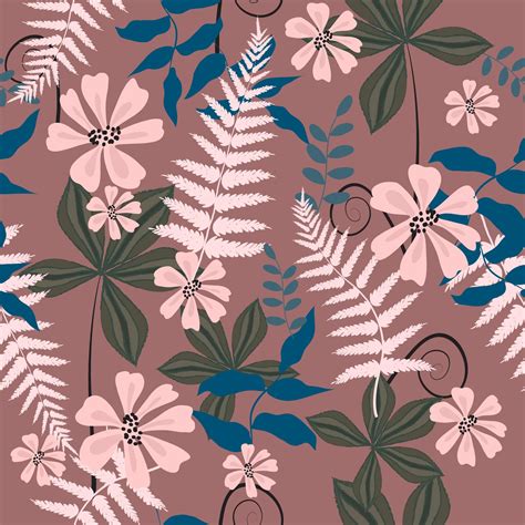 Charming Flower Pattern 1310923 Vector Art At Vecteezy