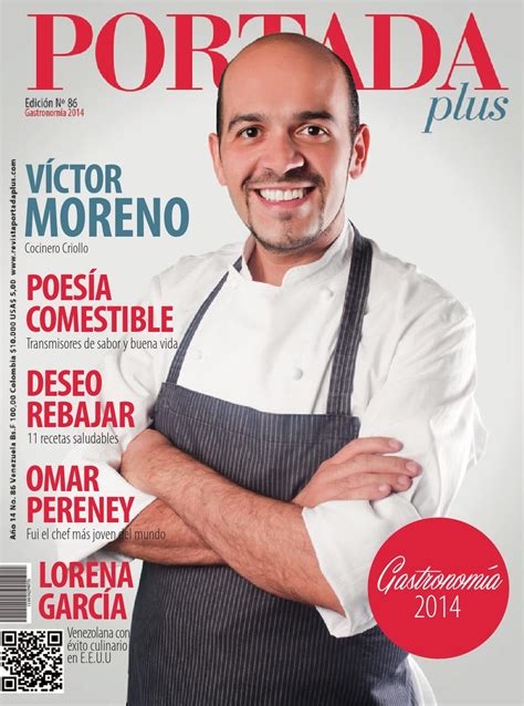 Revista Portada Plus Edicion 86 Gastronomía 2014 Victor Moreno By