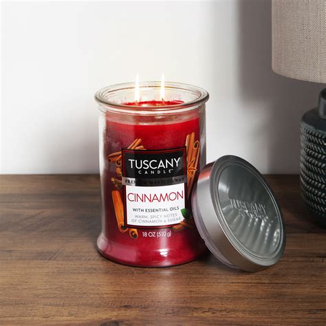 Tuscany 18oz Double Wick Candle Cinnamon Home Store More