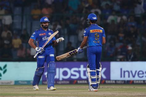 Dc Vs Mi Highlights Mumbai Indians Win By 6 Wickets Rohit Sharma And Co