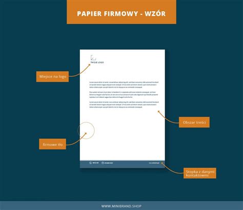 Papier firmowy wzór - jak stworzyć papier firmowy? | MiniBrand.shop