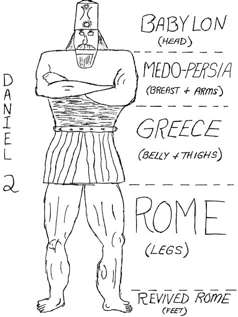 Nebuchadnezzar Statue Drawing
