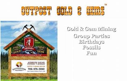 Gold Outpost Gem Located Place Gems