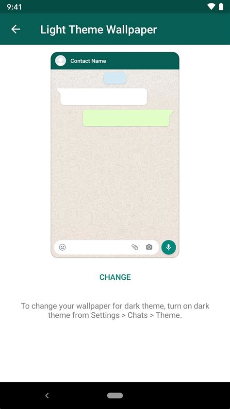 Pick Different Chat Wallpapers For Whatsapps Light And Dark Modes For