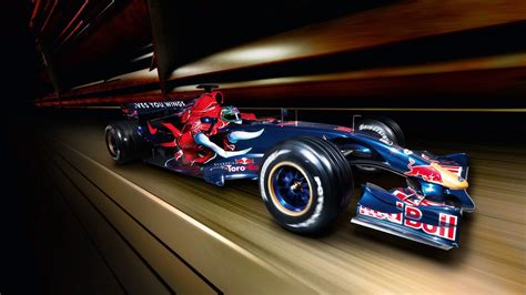 Red Bull Motion Blur F1 Formula One Race Car Hd Wallpaper Cars