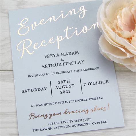 Skyler Evening Invitation Pure Invitation Wedding Invites