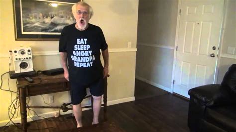 Angry Grandpa Smashes Hdtv Youtube
