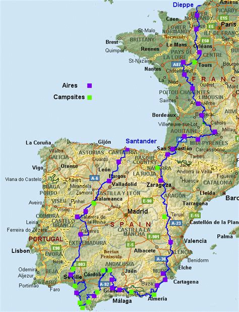 Map Of France And Spain World Map