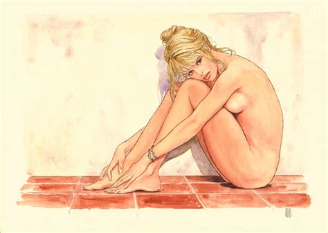 Nude Brigitte Bardot By Manara In Red Raven S Collectionneur Comic Art Gallery Room