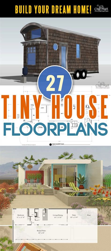 27 Adorable Free Tiny House Floor Plans Craft Mart Build Your Dream