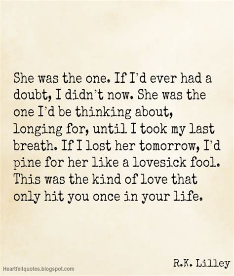 Shes The One Heartfelt Love And Life Quotes