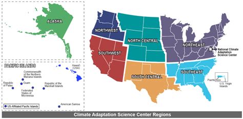 Climate Adaptation Science Center Regions Map 2018