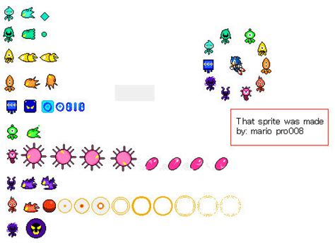 Sonic Colors Wiidsul All Wisp Sprites Sheet By Mariopro008 On