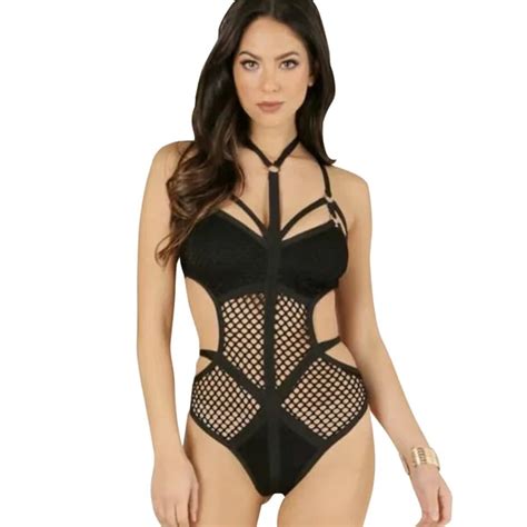 2018 black white sheer knit net mesh sexy women swimwear one piece swimsuit female bather