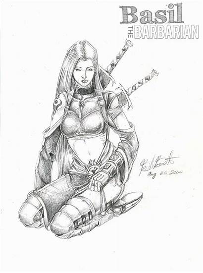 Warrior Coloring Female Designlooter Larger Drawings 805px