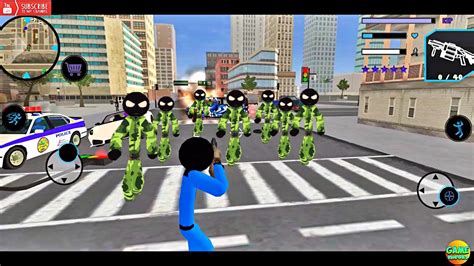 Us Police Stickman Rope Hero Game Epic City Fight Android Game
