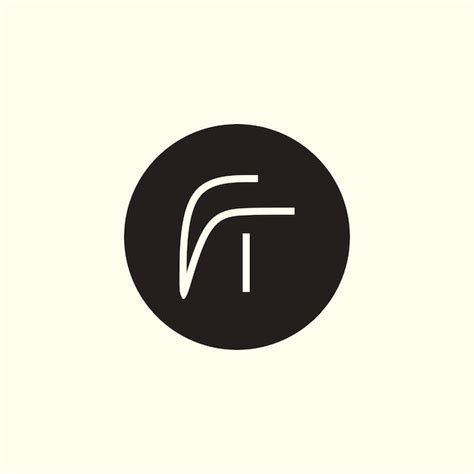 Diseño De Logotipo Creativo Con Concepto De Letra Ft Vector Premium