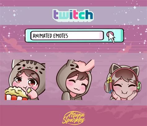 Create Animated Emotes For Twitch Discord By Asunasparkles Fiverr