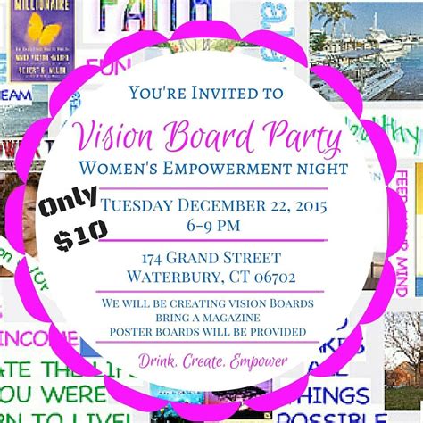 Vision Board Party Event Empowering Women Vision Board Party Themes