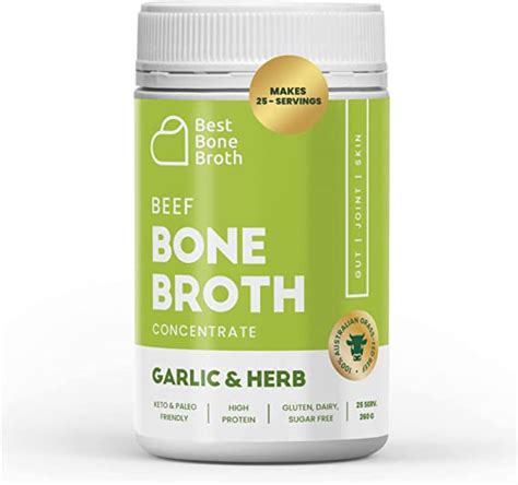 Best Bone Broth Premium Beef Bone Broth Concentrate Garlic Herb Flavour