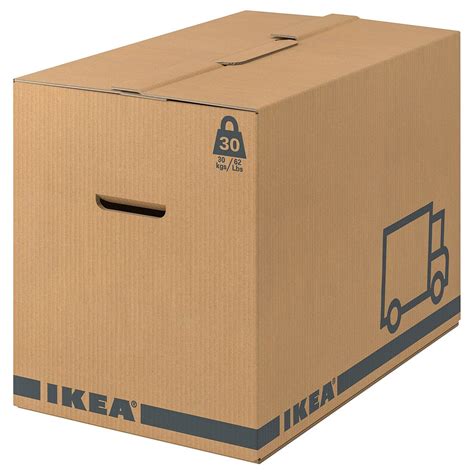 JÄTTENE Moving box, brown, 22x13x16 ¼