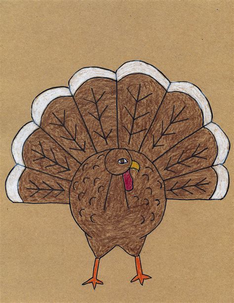 How To Draw A Turkey Tutorial Art Projects For Kids