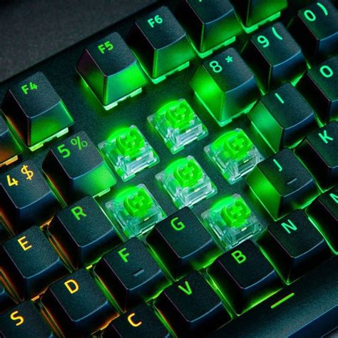 Razer BlackWidow V Pro RGB Mechanical Gaming Keyboard Razer Green Switches Command Dial