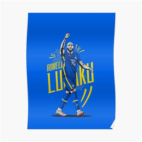 Romelu Lukaku Illustration Poster For Sale By Farqaleitart Redbubble