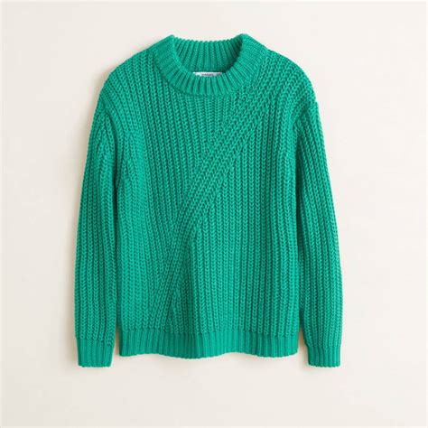 Emerald Green Chunky Knit Sweater Brandalley