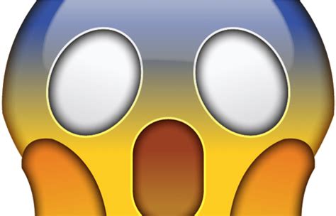 Download High Resolution Omg Face Emoji Shocked And Scared By Smiley
